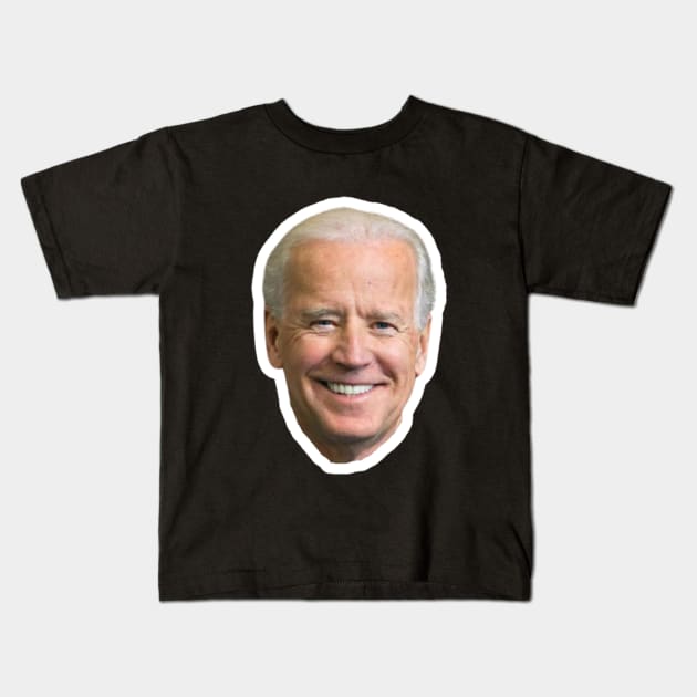 JOE BIDEN Floating Head | Smiling Joe | President 2024 Kids T-Shirt by blueduckstuff